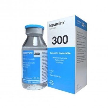 MEDIO DE CONTRASTE HIDROSOLUBLE NO IÓNICO: IOPAMIDOL AL 61.2% EN FRASCO VIAL DE 100 ML DE LA MARCA IOPAMIRO® 300