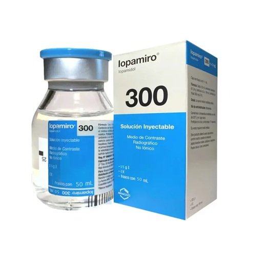 MEDIO DE CONTRASTE HIDROSOLUBLE NO IÓNICO: IOPAMIDOL AL 61.2% EN FRASCO VIAL DE 50 ML DE LA MARCA IOPAMIRO® 300