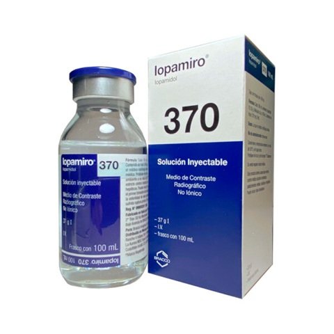 MEDIO DE CONTRASTE HIDROSOLUBLE NO IÓNICO: IOPAMIDOL AL 75.5% EN FRASCO VIAL DE 100 ML DE LA MARCA IOPAMIRO® 370