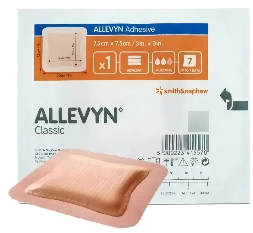 APOSITO ALLEVYN ADHESIVE 7.5X7.5CM (PZA)